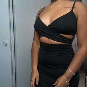 BLACK SLIM DRESS